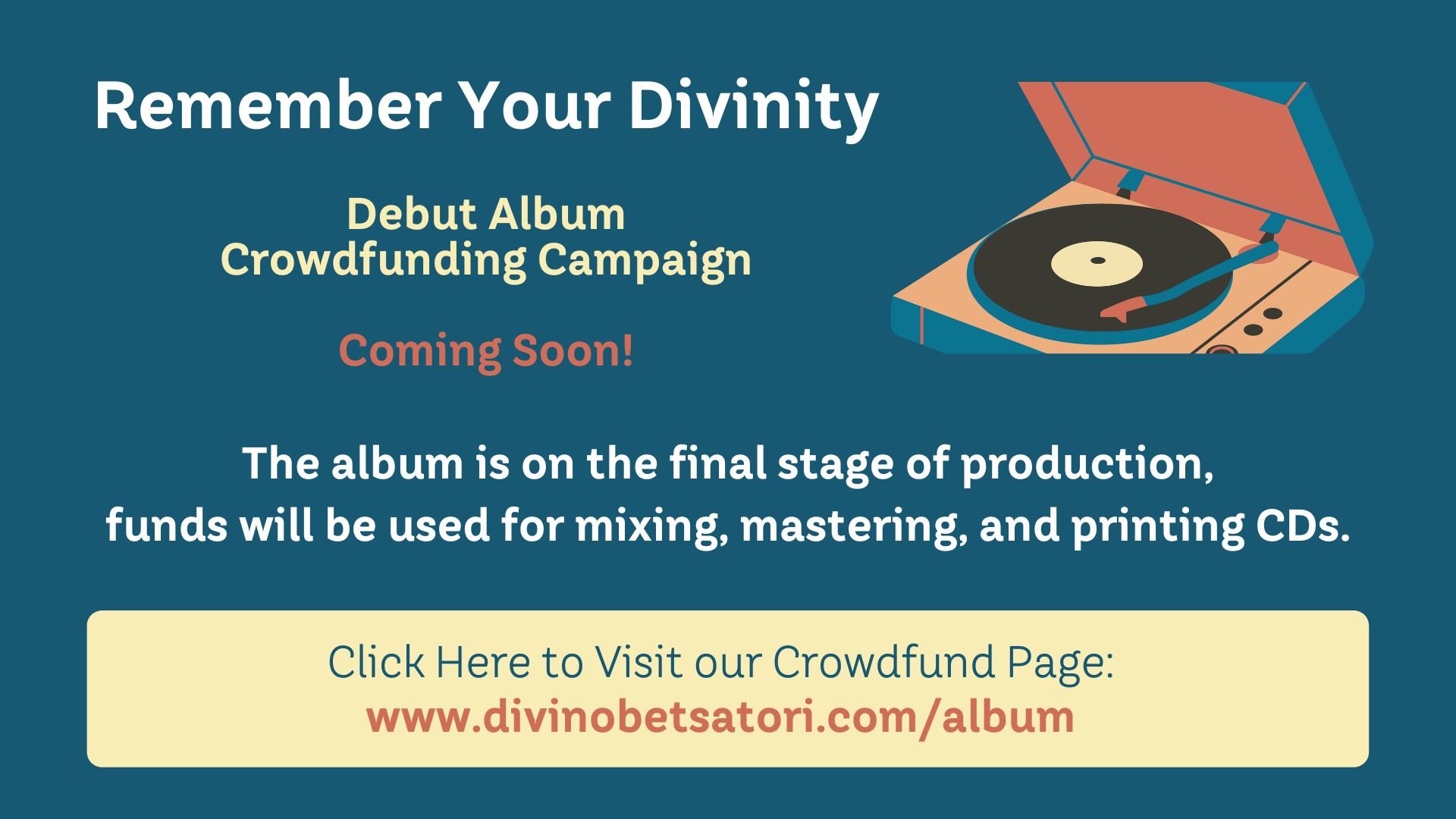 DBS Album Crowdfunding Banner